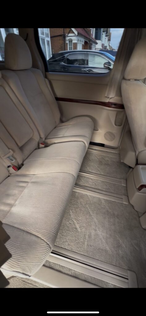 Clean, extracted seats after an interior detail in Croydon